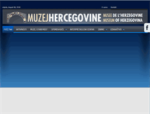 Tablet Screenshot of muzejhercegovine.com